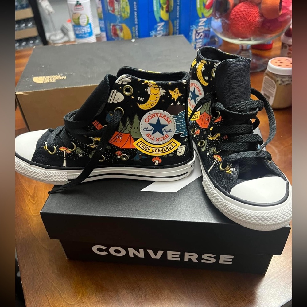 NEW converse little boy shoes 12.5 perfect for fall